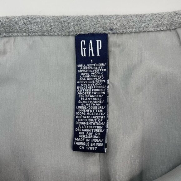 GAP Wool Blend Rhinestone Detail Mini Skirt Sz Small - Picture 6 of 6